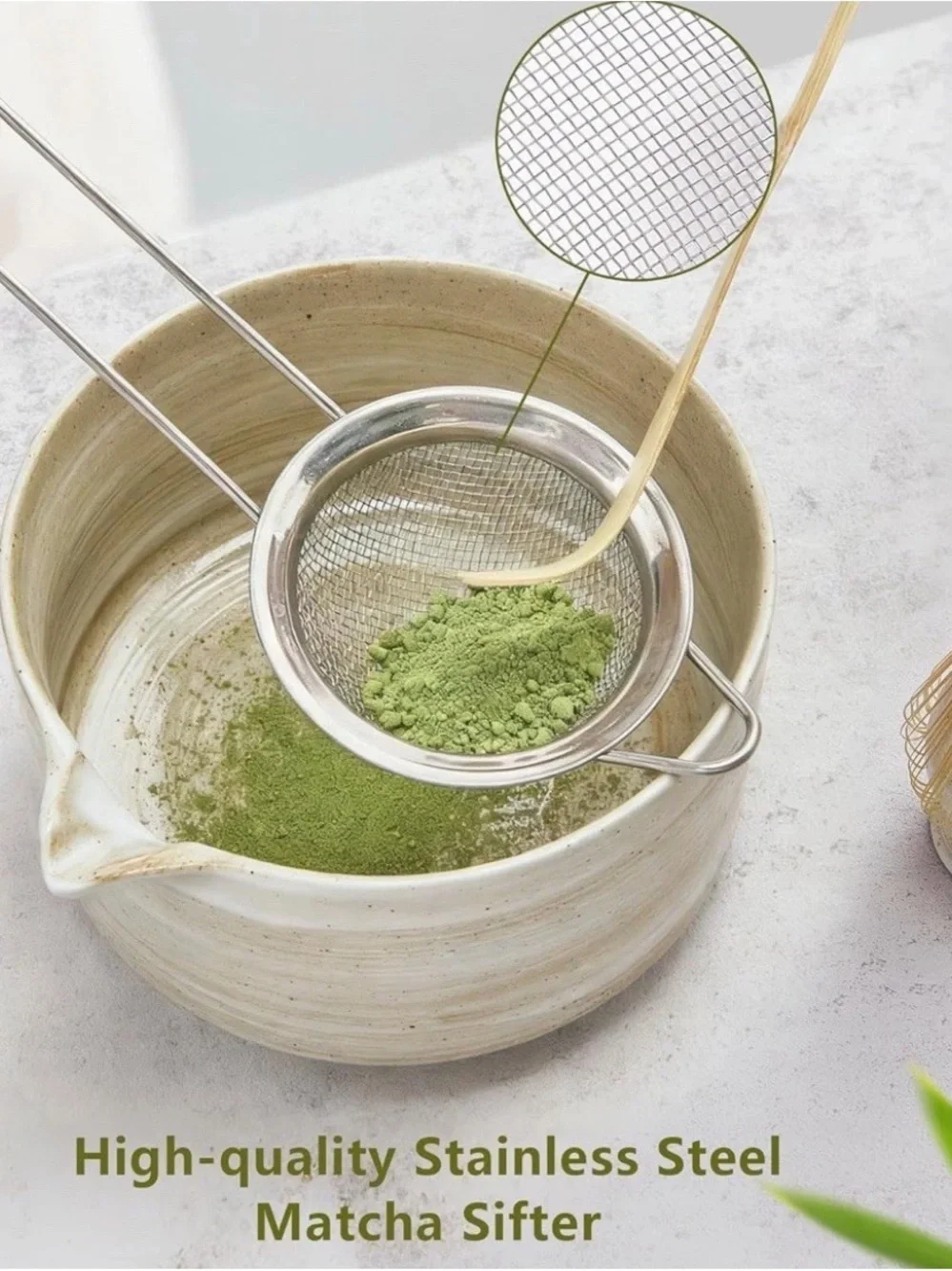 Matcha Whisk Set - Natural Beige